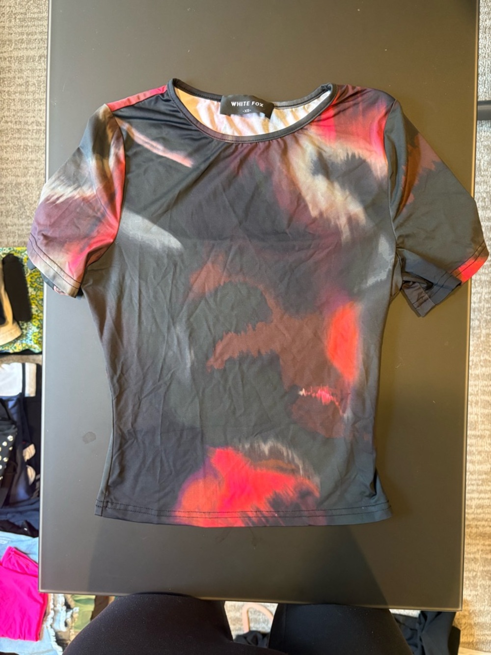 White Fox 'Lava Aura' Baby Tee